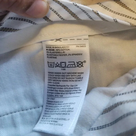 Banana Republic Chino Pants Charcoal Gray Fulton Skinny Fit Size 33 x 32 - Picture 5 of 12